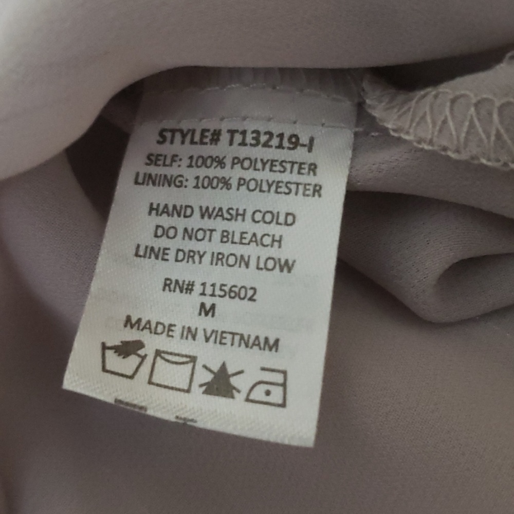LUSH new striped lush blouse size Medium Gray - Picture 7 of 8